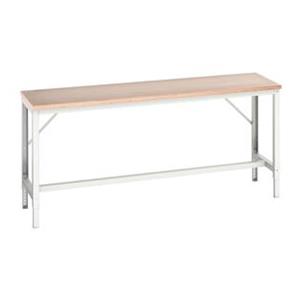 Verso basic height adjustable work benches from Bott with MPX Multiplex beech hardwood ply work tops.